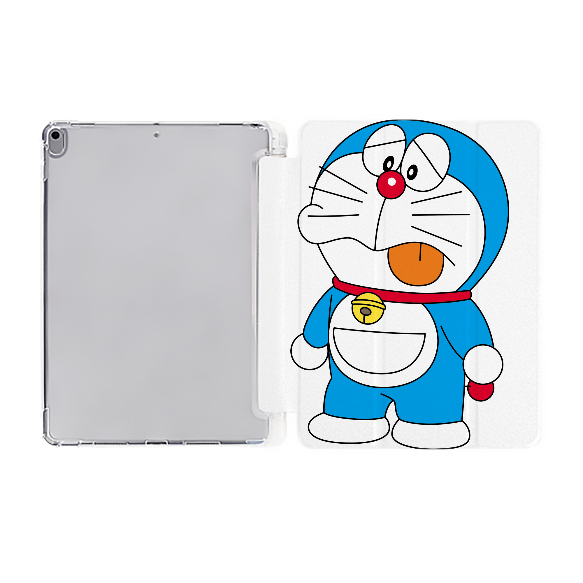 （画像用） ドラえもん Doraemon IPad ケース ペン収納付き 三つ折りスタンド PUレザー×シリコン 対応機種9.5/10.5/10.9インチ